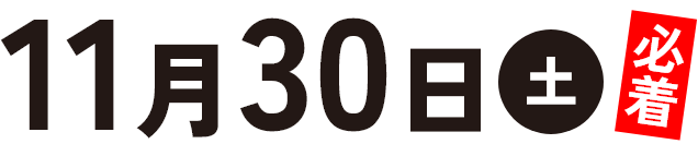 11月30日(土)必着