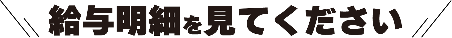 給与明細を見てください
